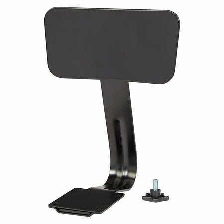 INTERION BY GLOBAL INDUSTRIAL Steel Backrest for Interion Shop Stools, Black 695734